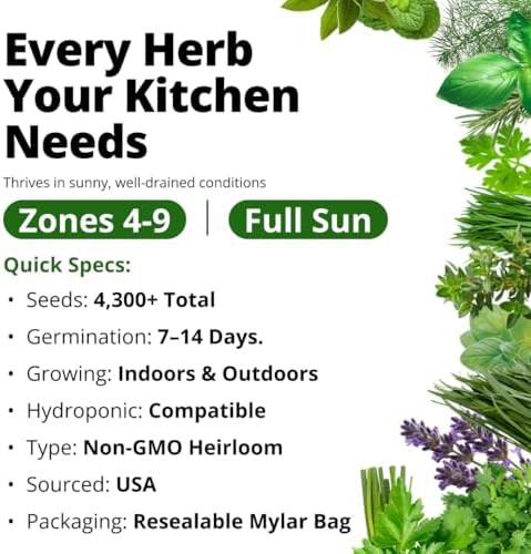 Culinary herb variety kit with fifteen seeds — photo 4