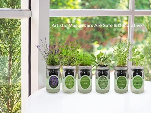 Rosemary lavender and oregano jar set — photo 5