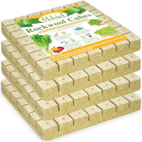 One point five inch rockwool cubes