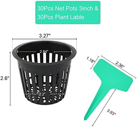 Three inch heavy duty net pots thirty pack — photo 3