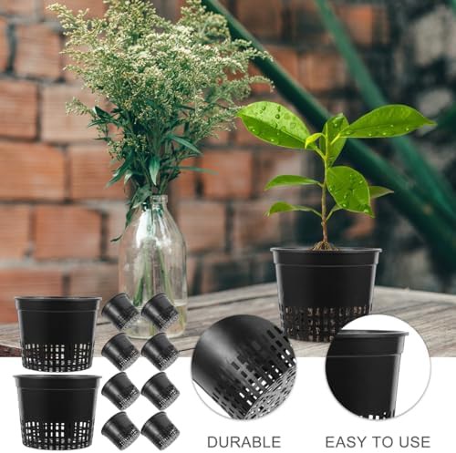 Five inch plastic hydroponic mesh cups — photo 4