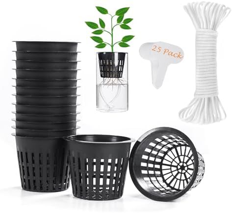 Three inch net pots for mason jars