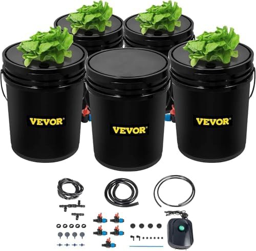Five gallon black deep water culture system