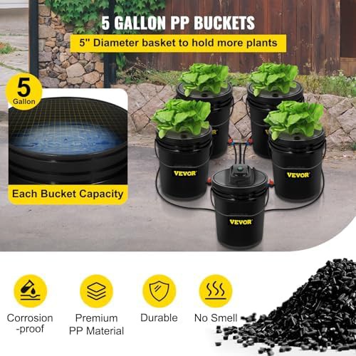 Five gallon black deep water culture system — photo 3