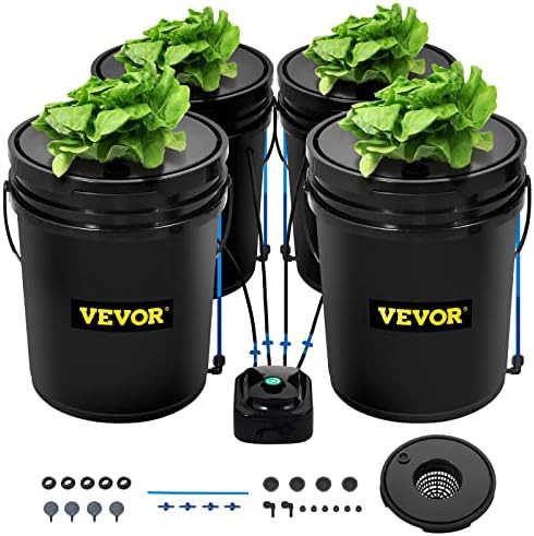Four bucket deep water culture growing kit