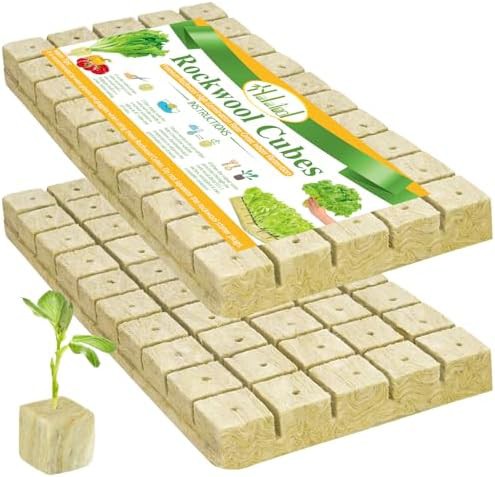 One inch rockwool cubes hundred pack