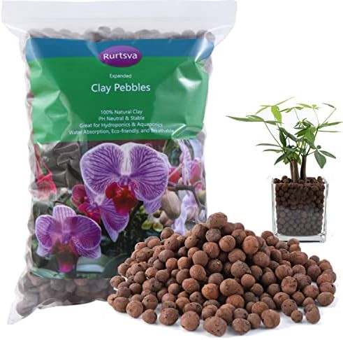 Natural clay pebbles five pound bag