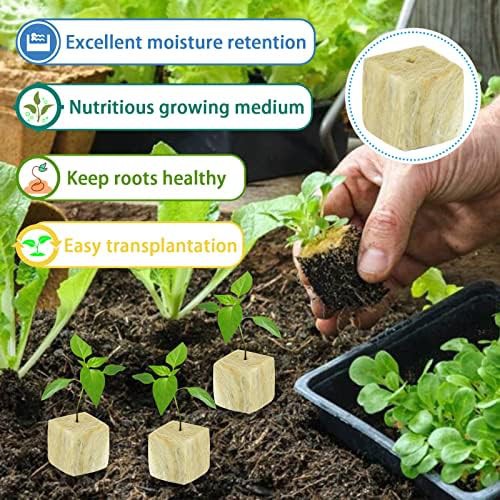 Medium rockwool seed starter plugs 196 count — photo 3