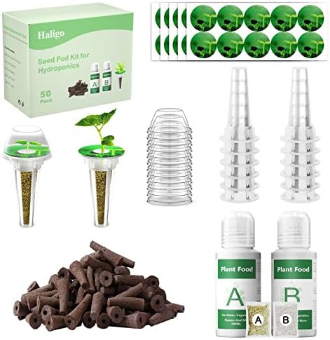 Seed pod kit with sponges and baskets