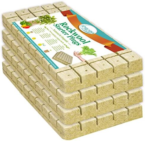 One inch rockwool seed starter plugs 200 count