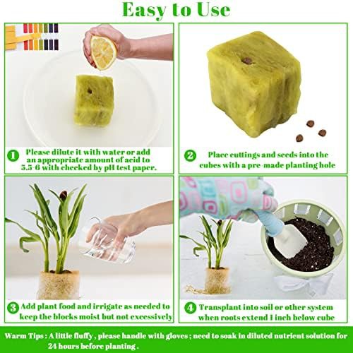 One inch rockwool seed starter plugs 100 count — photo 5