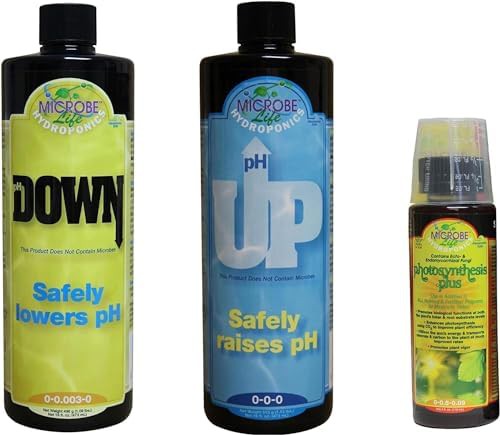 Complete pH control kit with liquid nutrients