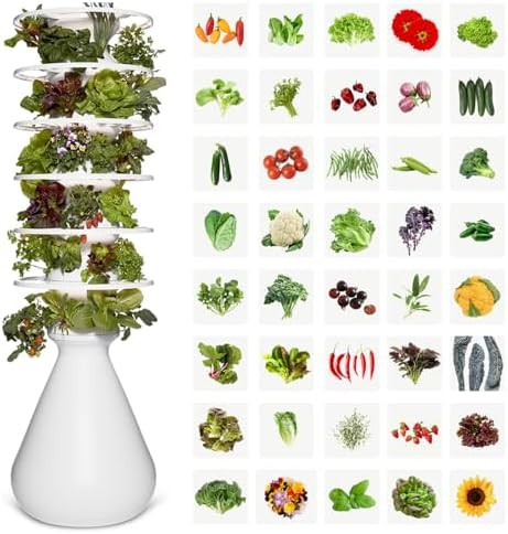 Large vertical farmstand for thirty-six seedlings