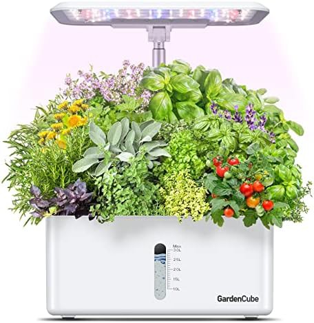 White eight pod indoor herb garden