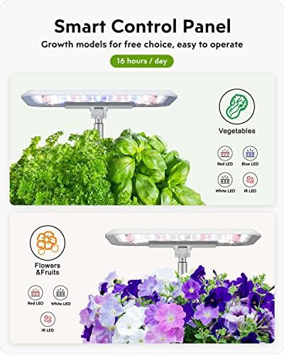 White eight pod indoor herb garden — photo 4