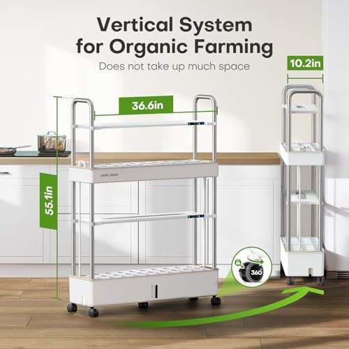 Sixty pod vertical hydroponic tower with led — photo 5