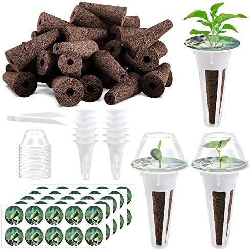 Large hydroponic pod kit with grow sponges