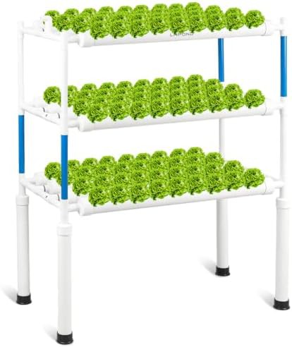 Three tier hydroponic kit with 108 sites