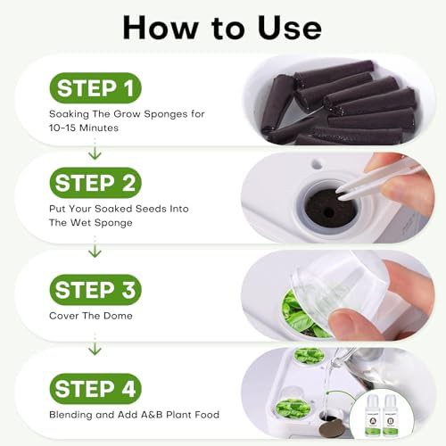Fifty piece hydroponic grow sponge kit — photo 4