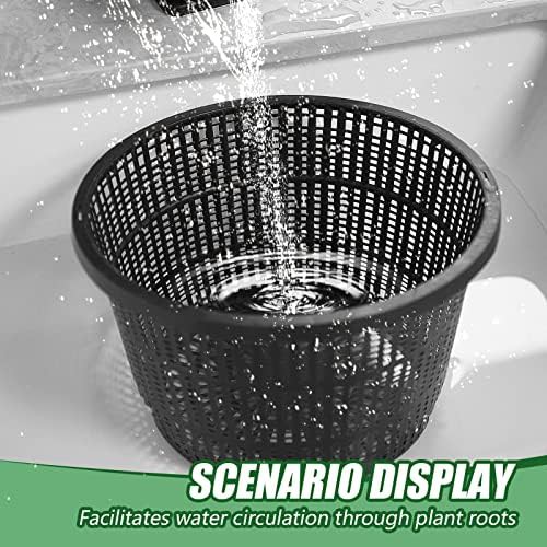 Large black mesh hydroponic net baskets — photo 5