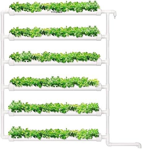 Six pipe 54 site hydroponic grow kit