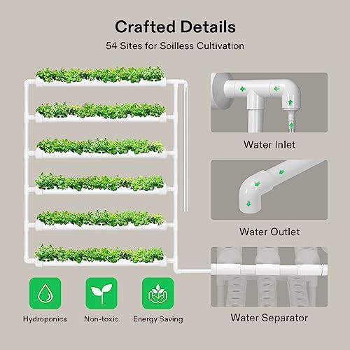 Six pipe 54 site hydroponic grow kit — photo 5