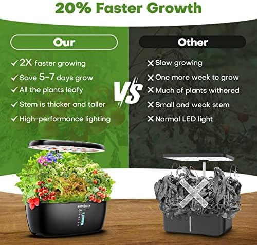Twelve pod indoor herb garden with LED — photo 4