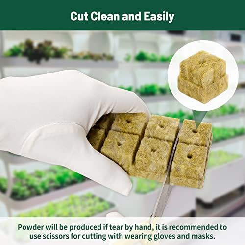 Four sheets of rockwool grow cubes for rooting — photo 4