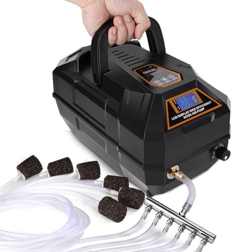 Rechargeable six outlet commercial air pump