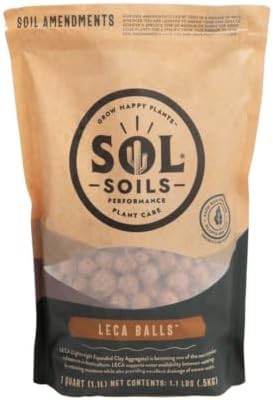 One quart bag of natural clay pebbles