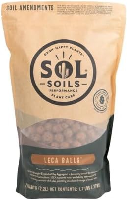 Two quart bag of natural clay pebbles