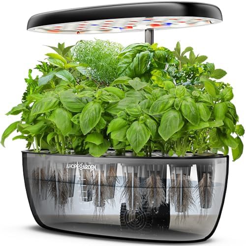 Twelve pod countertop vegetable growth lamp