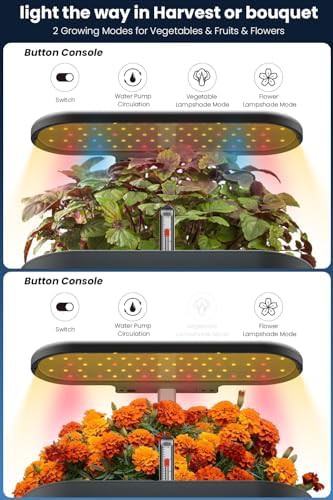 Black twelve pod planter with water pump — photo 4