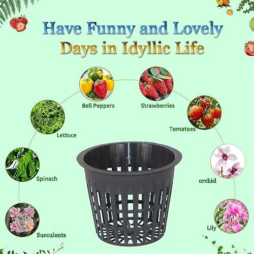 Three inch heavy duty mesh net pots — photo 4
