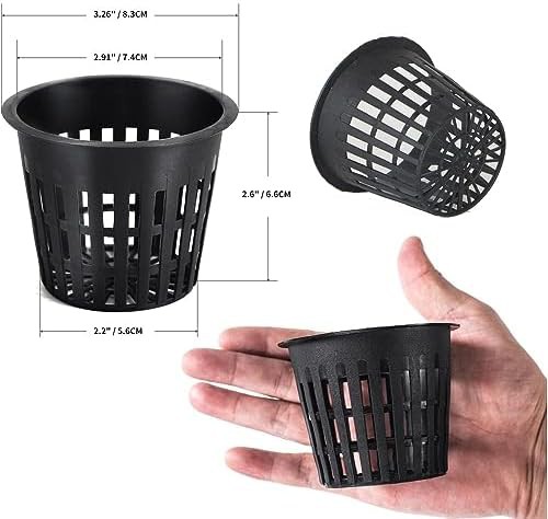 Three inch heavy duty mesh net pots — photo 5
