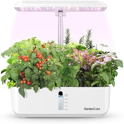 Twelve pod adjustable height indoor garden