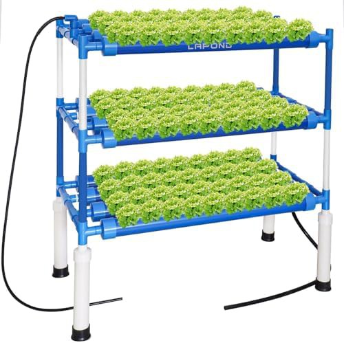 Light blocking hydroponic kit with 108 sites