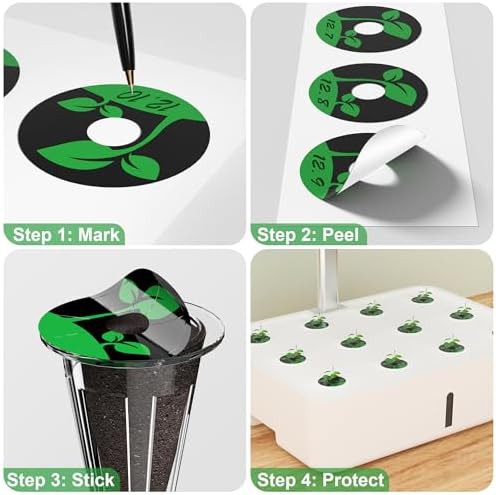 Round labels for hydroponic seed pods — photo 4