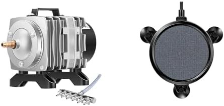Six outlet air pump with stone disc