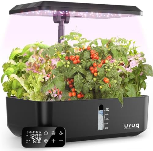 Charcoal twelve pod garden with remote control