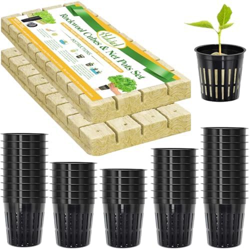 Rockwool cubes and net cups seventy two pack