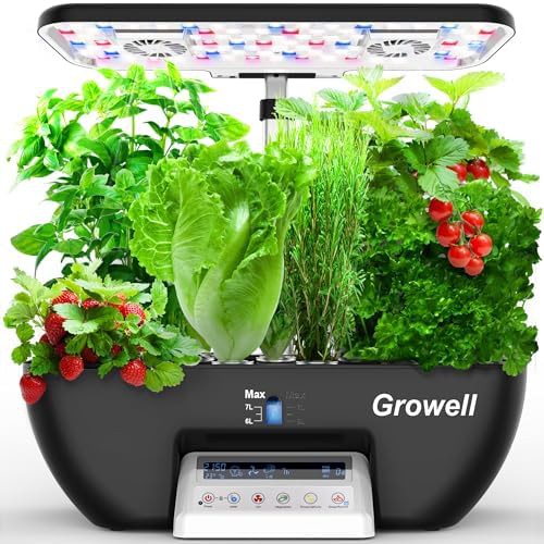 Black and white seventeen pod herb garden