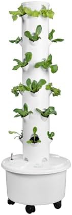 Vertical hydroponic tower without light kit