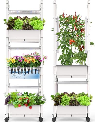 Large capacity indoor garden with 42 pods