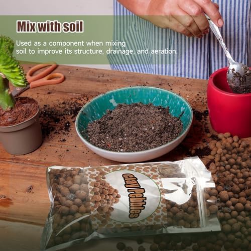Expanded clay pebbles for plant drainage — photo 4