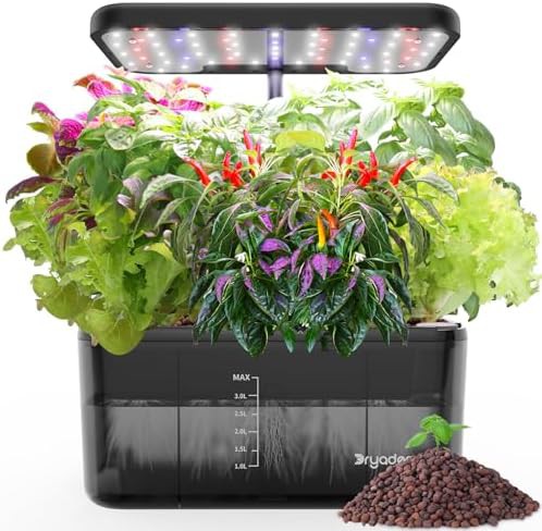 Eight pod herb garden with water pump