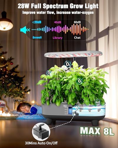 Gray sixteen pod indoor herb garden — photo 4