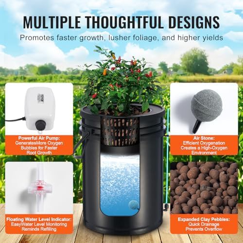 Single bucket deep water culture drip system — photo 3