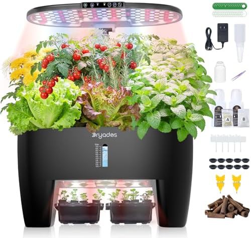 Black sixteen pod garden with sprout mode