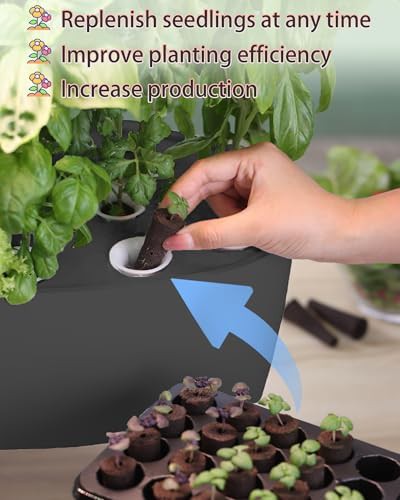 Black sixteen pod garden with sprout mode — photo 3